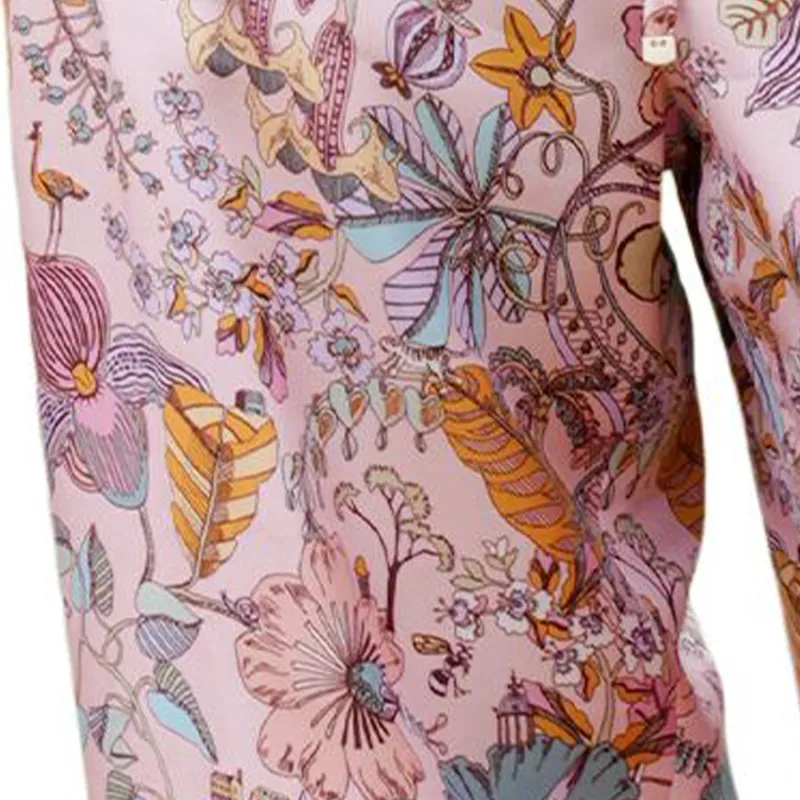 BESIONIA SS25 Casual Pants Women's Pink Floral-6