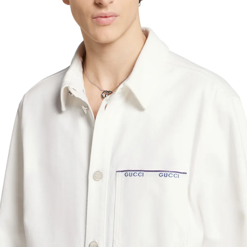 GUCCI Shirts Men White-6