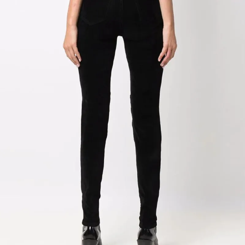 PHILIPP PLEIN Leather inset High waist Skinny Jeans-2