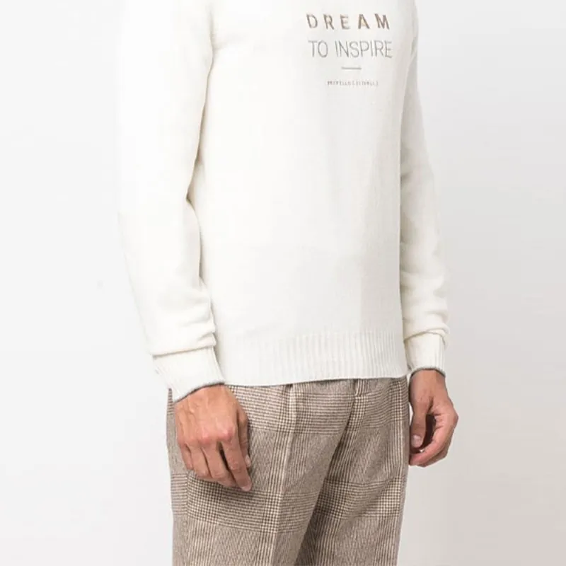 Brunello Cucinelli FW22 Sweater Men's Ecru-4