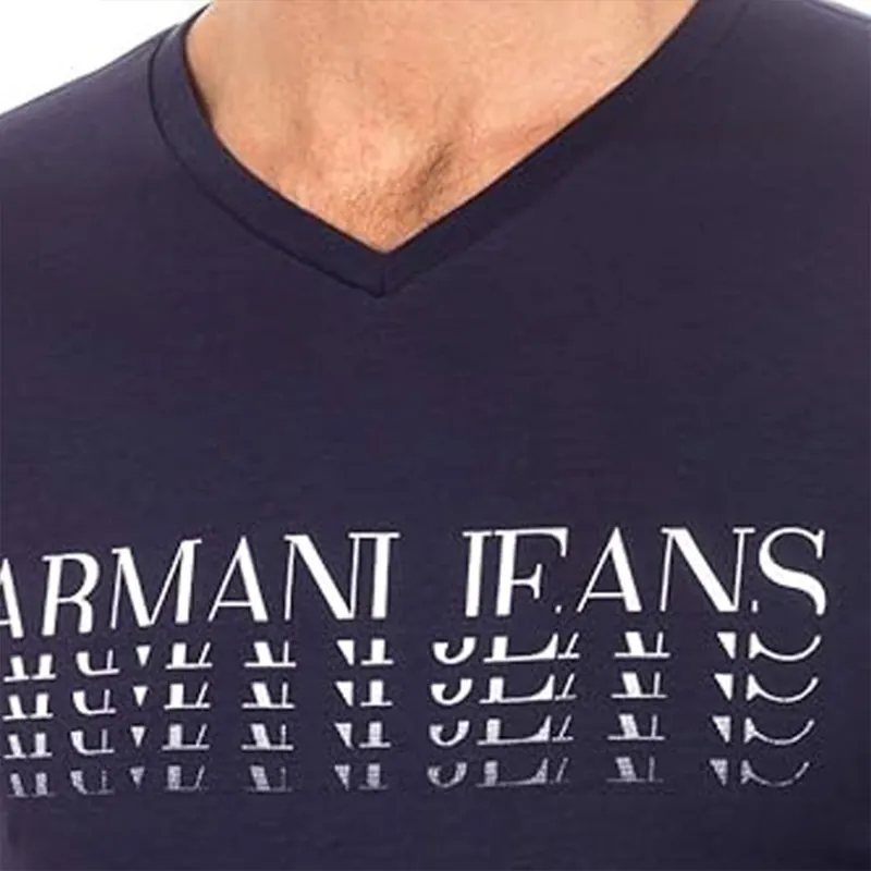 ARMANI JEANS T Shirt Men's Marine Blue-3