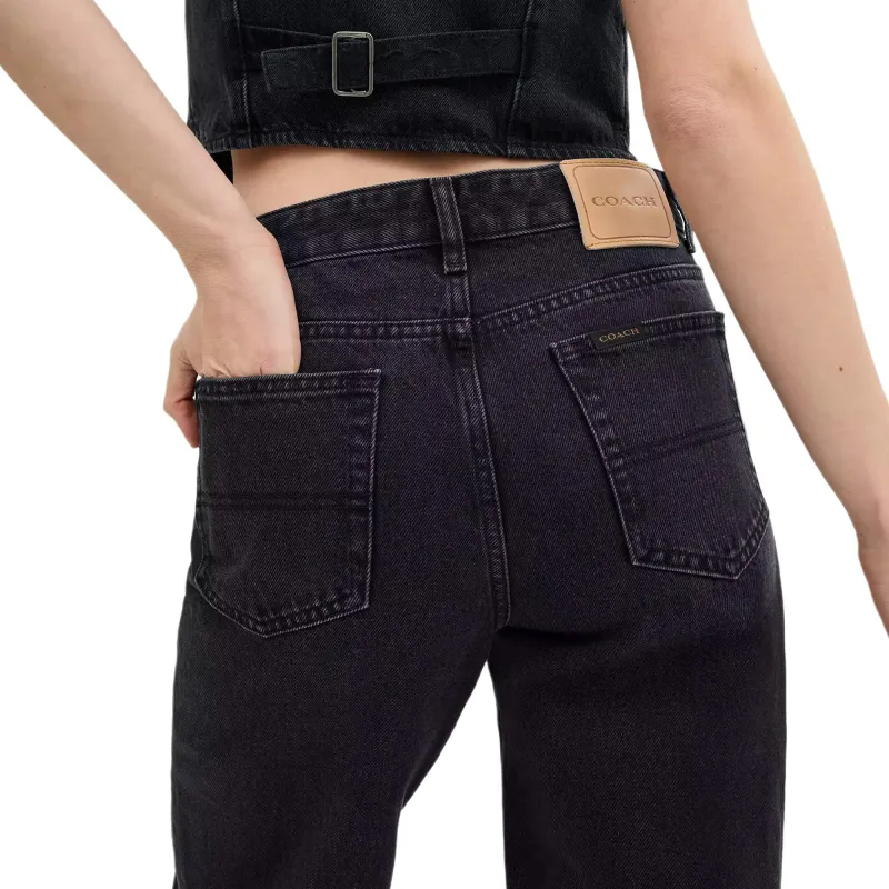 COACH Jeans Women's Black-3