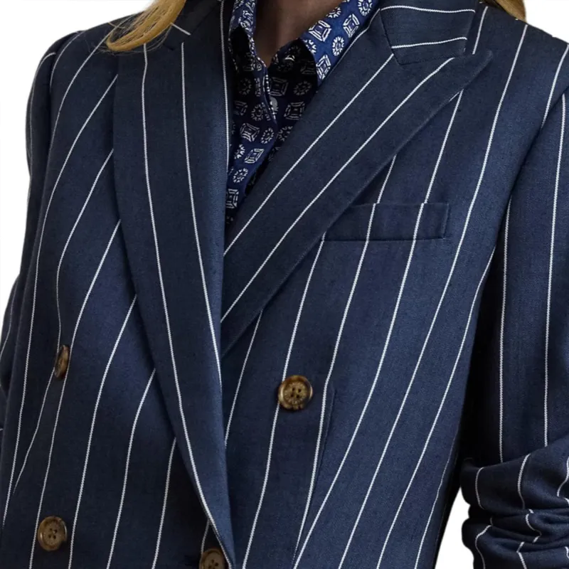 LAUREN RALPH LAUREN Business Suit Coat Women's Marine Blue-5