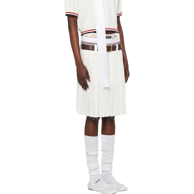 MIU MIU SS23 Polo Shirt Women's White-5