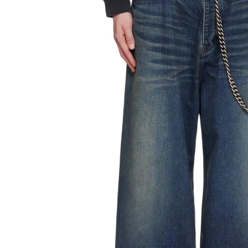Balenciaga Jeans Men Blue-3