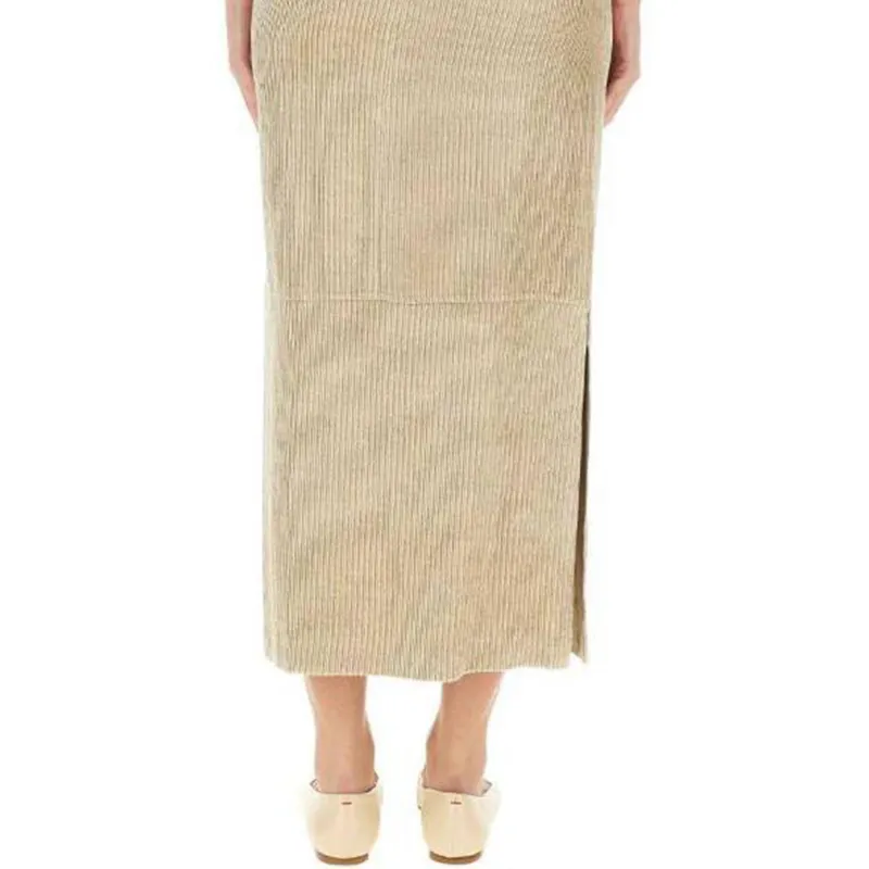Alysi Striped Midi Skirt-0