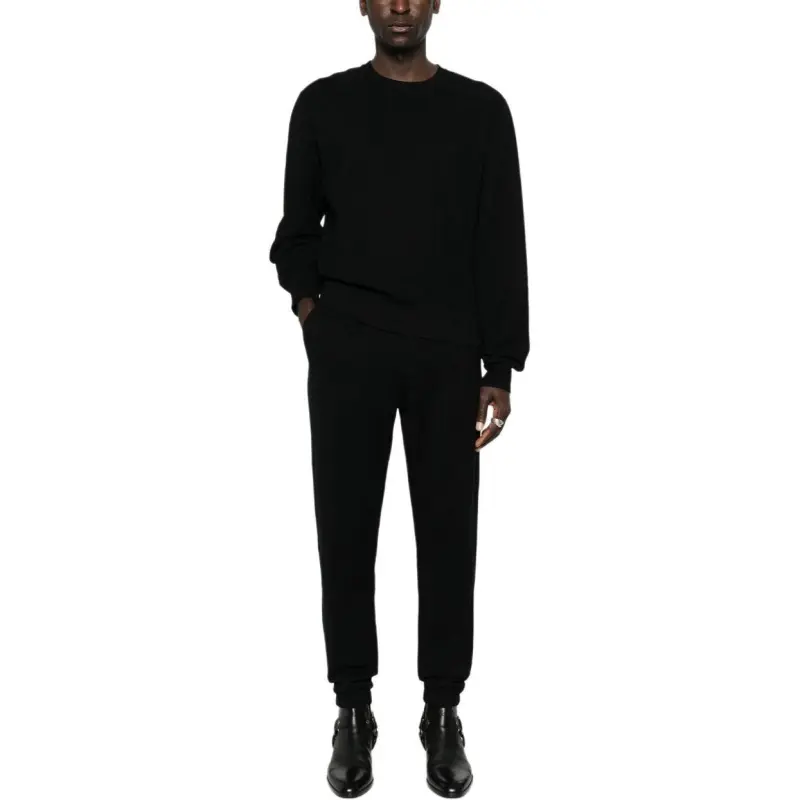 SAINT LAURENT Drawstring Straight Leg Joggings Pants-1