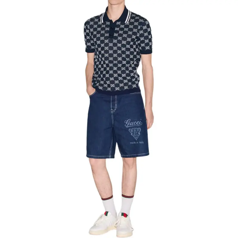GUCCI GG jacquard Polo Shirt-1