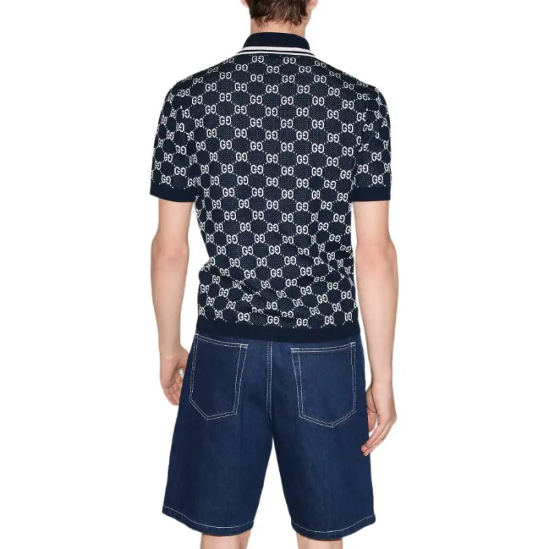 GUCCI GG jacquard Polo Shirt-2