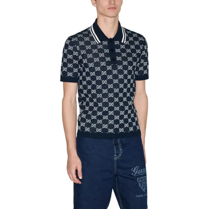 GUCCI GG jacquard Polo Shirt-4