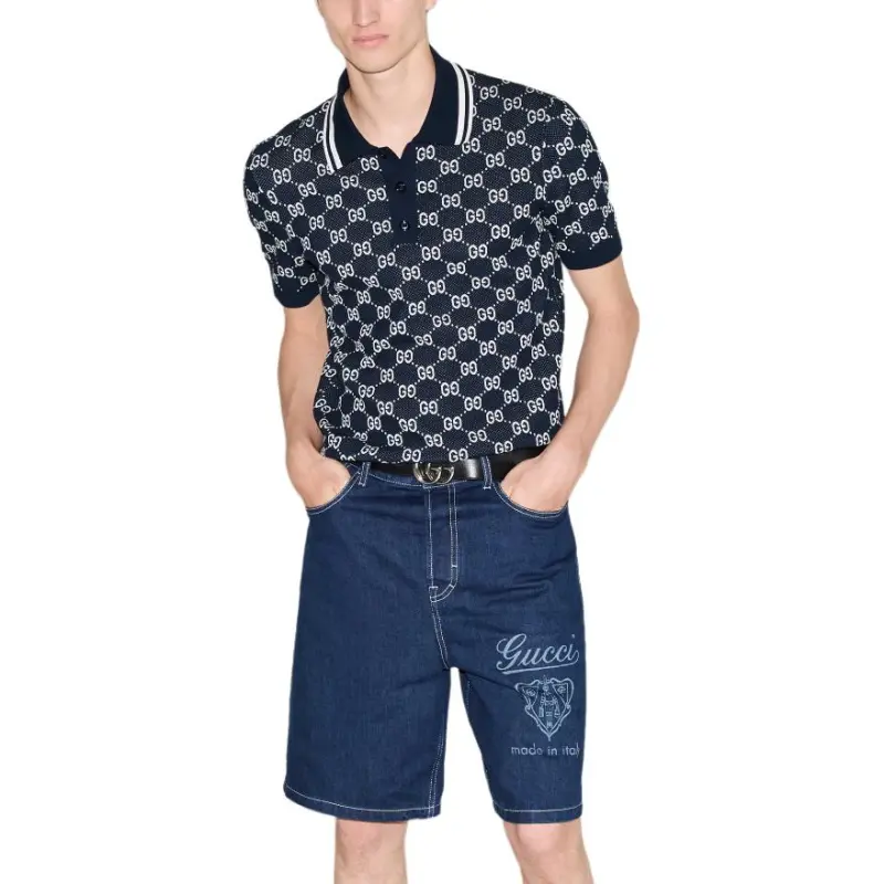 GUCCI GG jacquard Polo Shirt-3