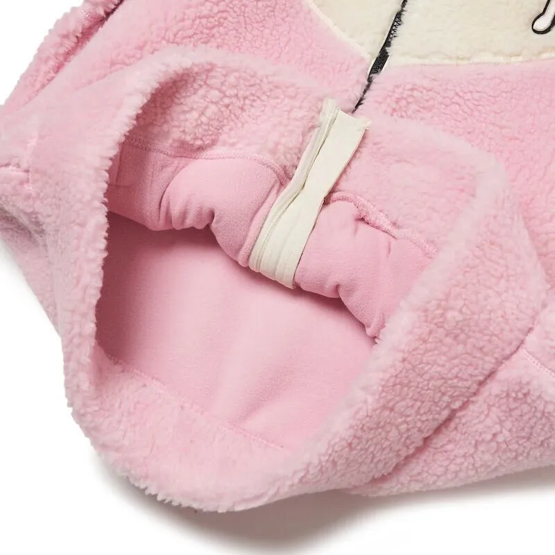 MLB Velvet Jackets Unisex Pink White-5