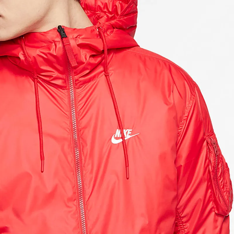 Nike Puffer Jackets Men Red-3