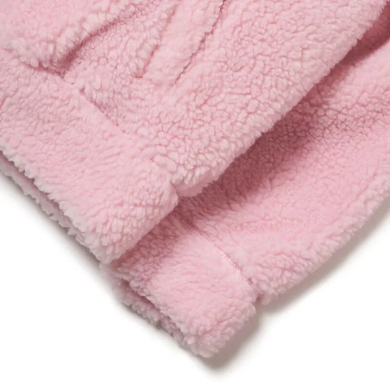 MLB Velvet Jackets Unisex Pink White-4