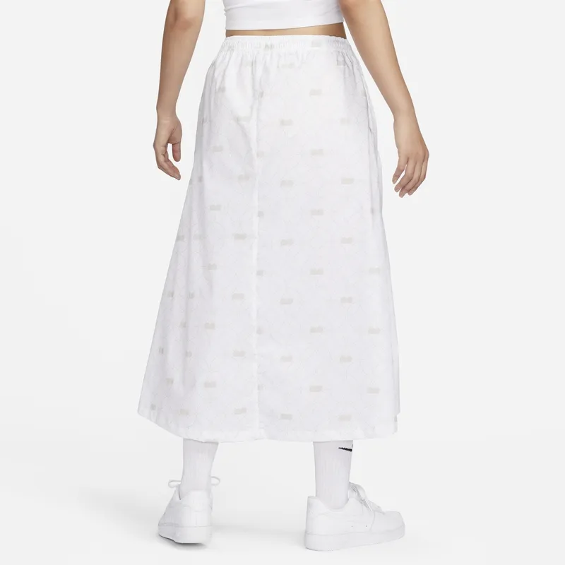Nike Casual Long Skirts Women's White-3