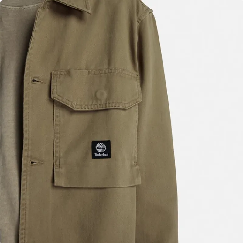 Timberland SS24 Shirt Men's Army Green-4