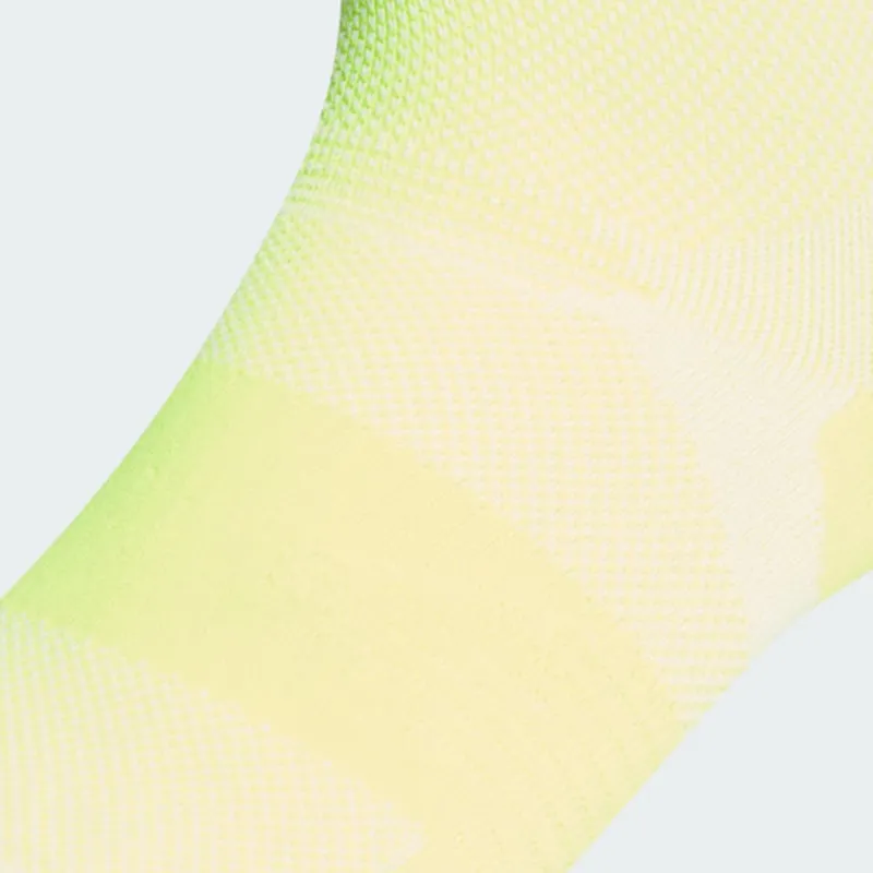 Adidas RUNXADIZERO 1PP Mid Calf Socks Unisex 1 Pack Yellow-2