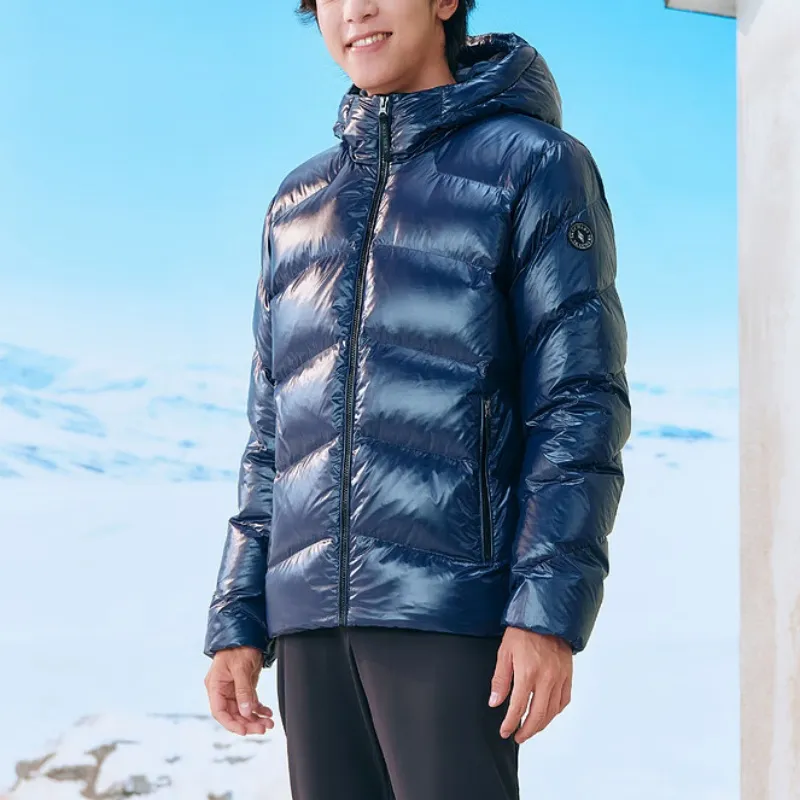 Skechers Down Jacket Men's Dark Blue Black-5