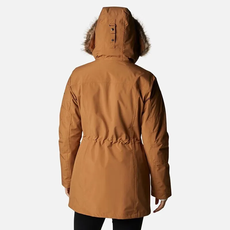 Columbia Omni Heat Waterproof And Windproof Windbreaker Jacket Women's Brown-4