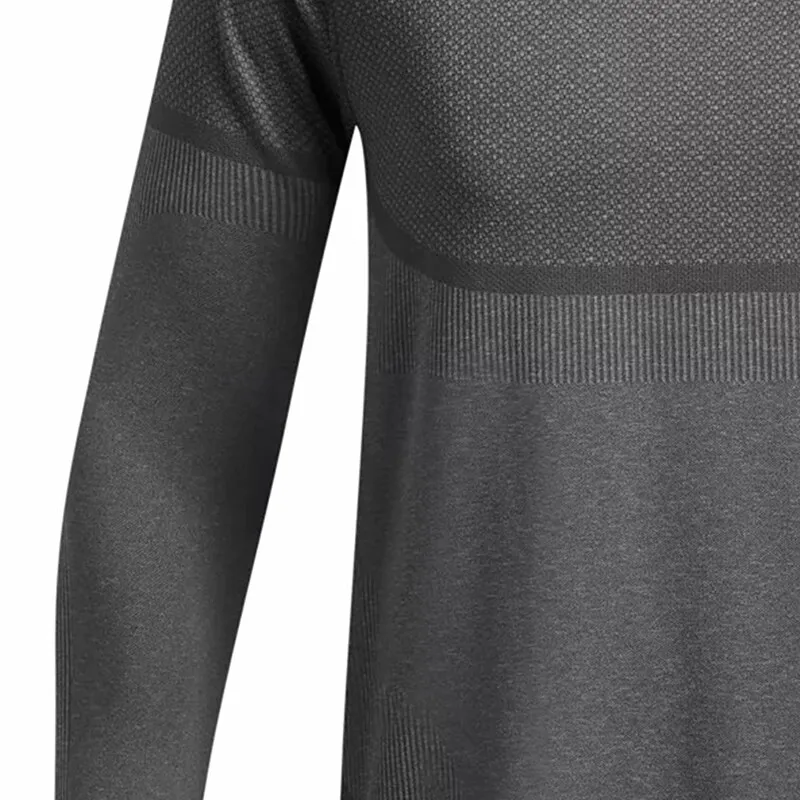 Under Armour RUSH SEAMLESS MOCK T-Shirt Men's Rhinoceros Gray-5