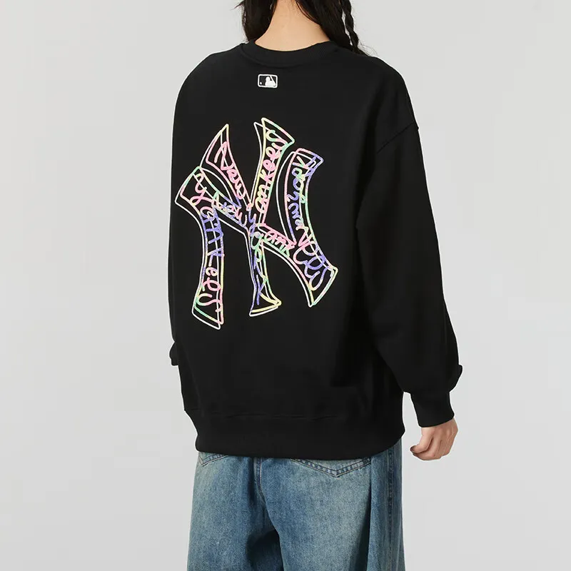 MLB New York Yankees Sweatshirt Unisex Black-5