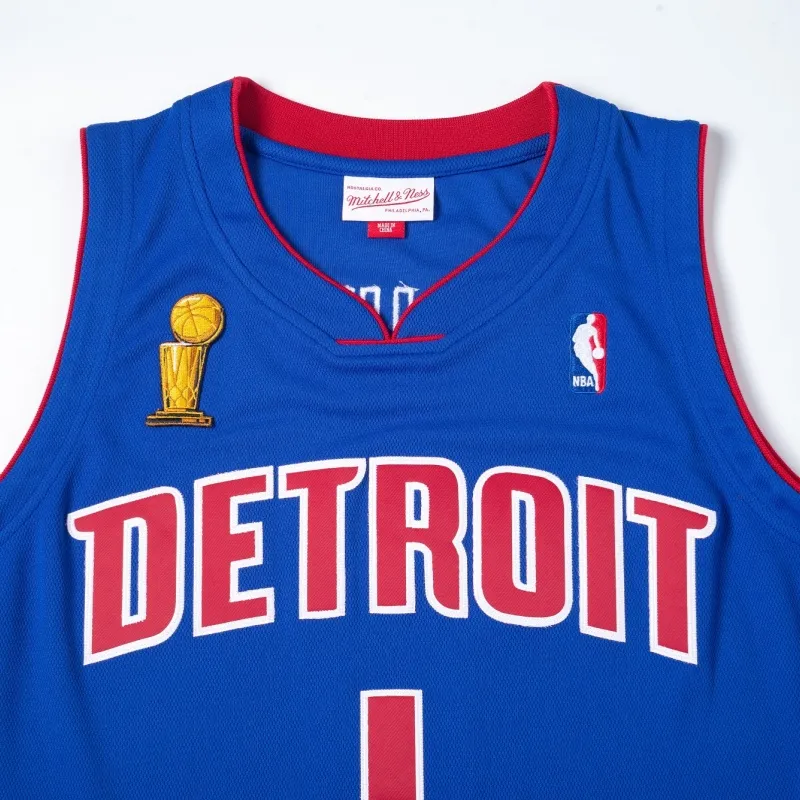 Mitchell Ness 2003/04 Nba Finals Chauncey Billups Detroit Pistons Authentic Jersey-2