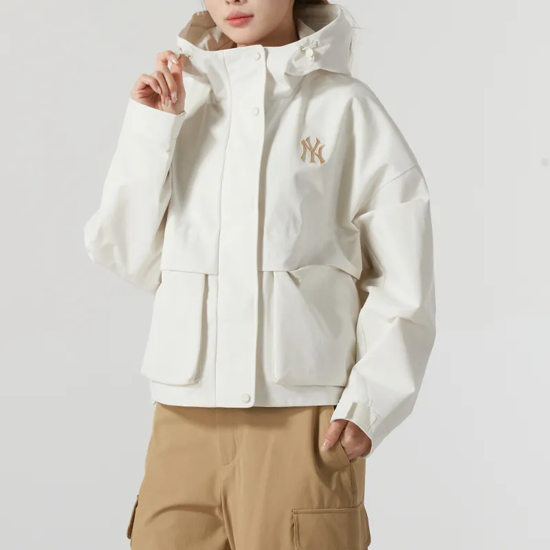 MLB New York Yankees Jackets Coats Women's White-2