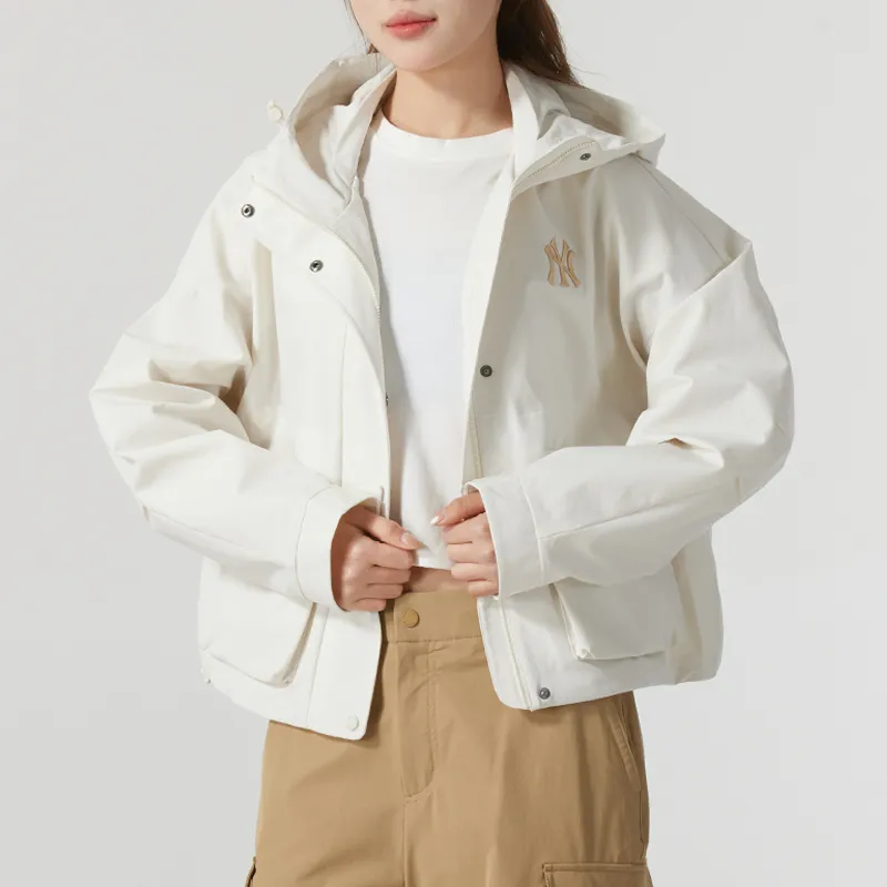 MLB New York Yankees Jackets Coats Women's White-4