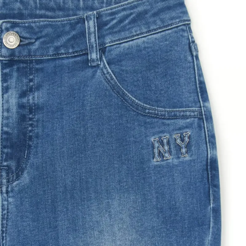 MLB New York Yankees Jeans Women's Blue-4