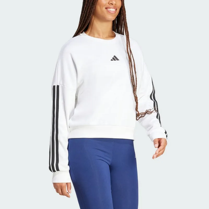 Adidas Free Shipping With AdiClub Essentials 3 Stripes French Terry Sweatshirt-2