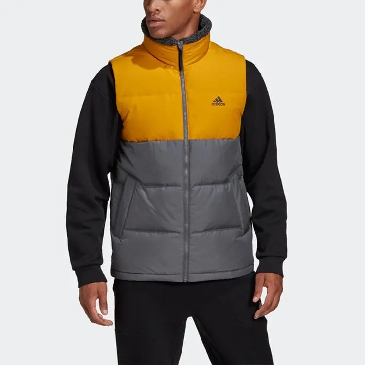 Adidas Down Jacket Men's Yellow Black Multicolor-2