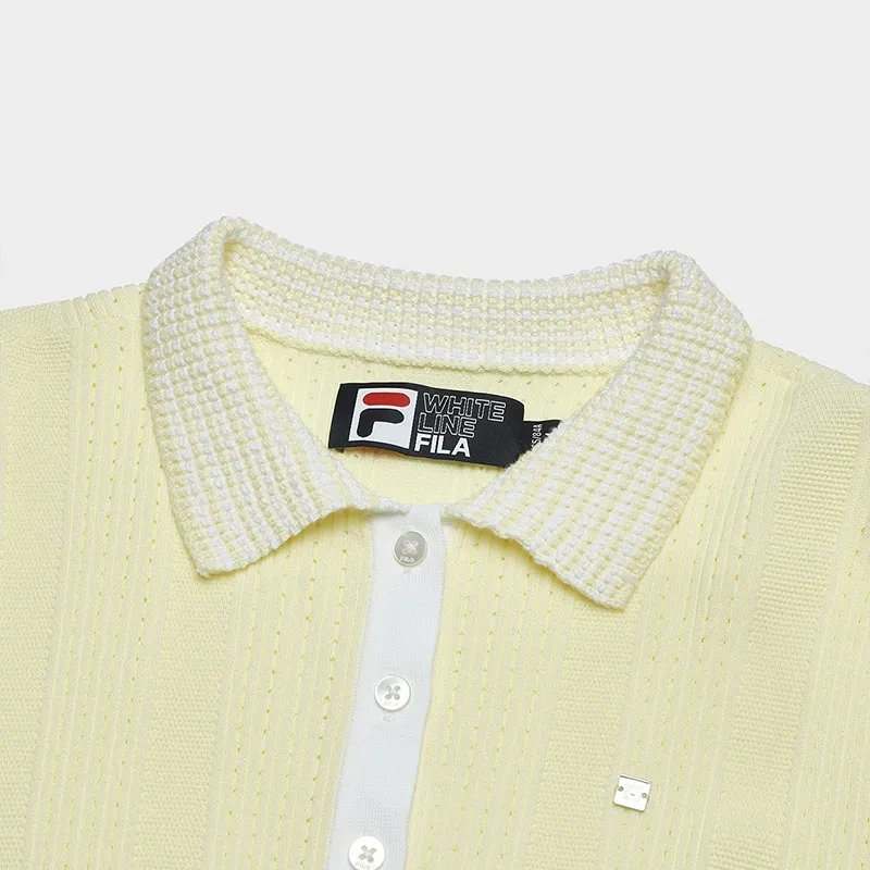 FILA WHITE SPECIAL Knitwear Women's Chrysanthemum Yellow-3