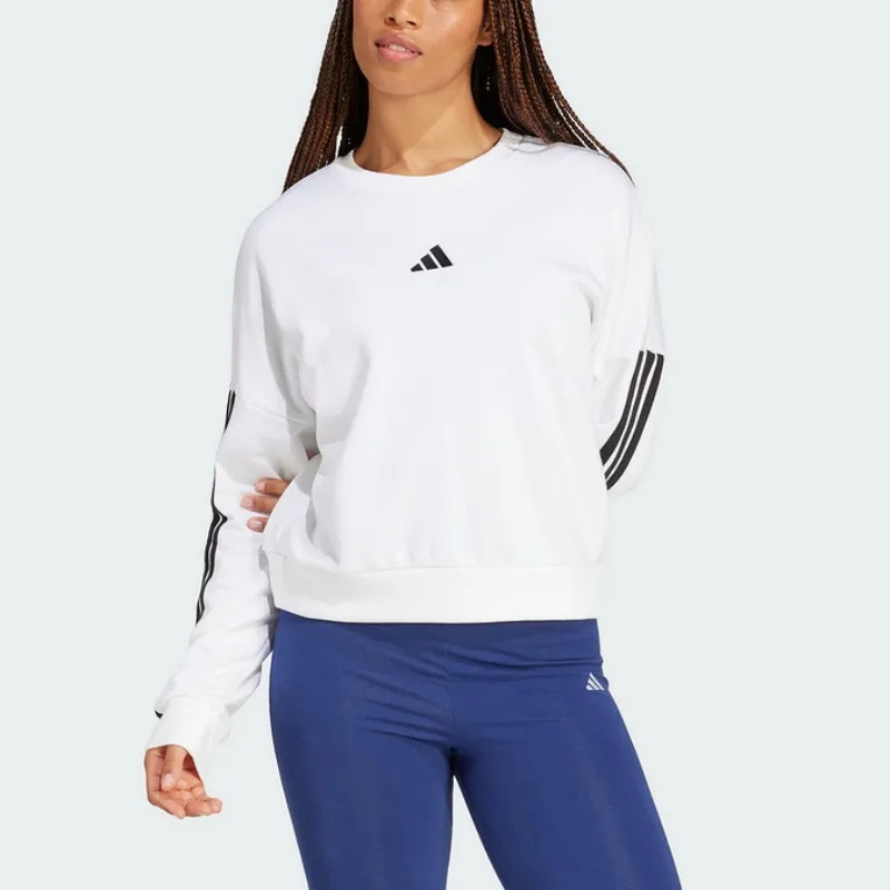 Adidas Free Shipping With AdiClub Essentials 3 Stripes French Terry Sweatshirt-1