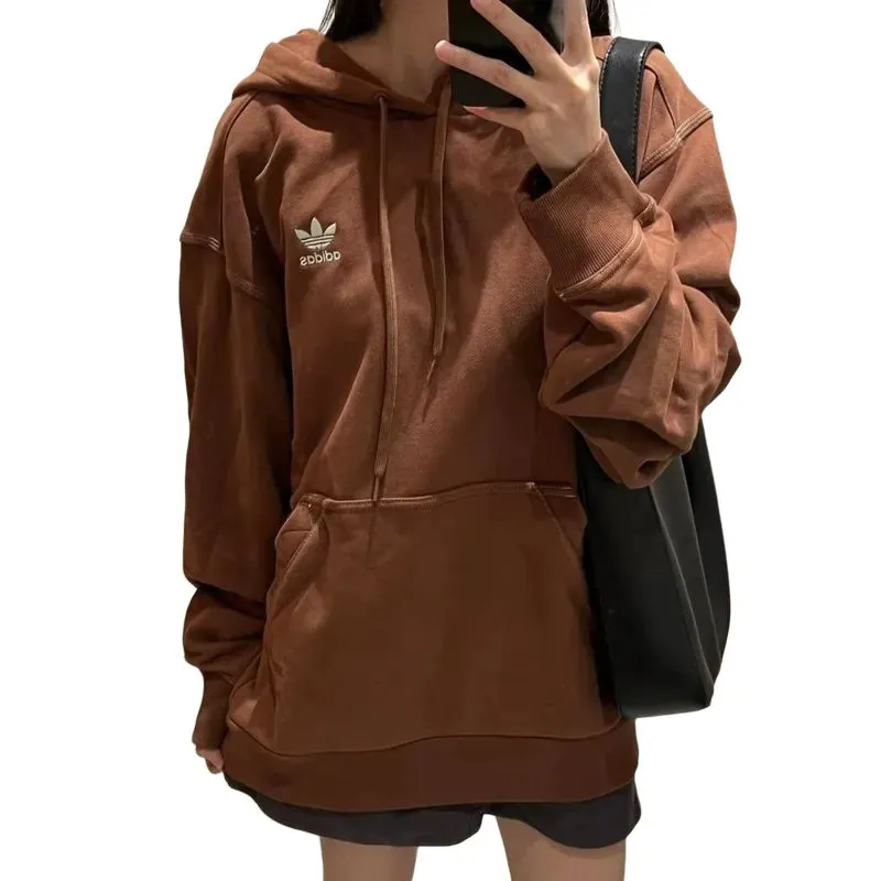 Adidas Originals CITY SKATE City Skate Hoodie Sweatshirt Unisex Brown-2