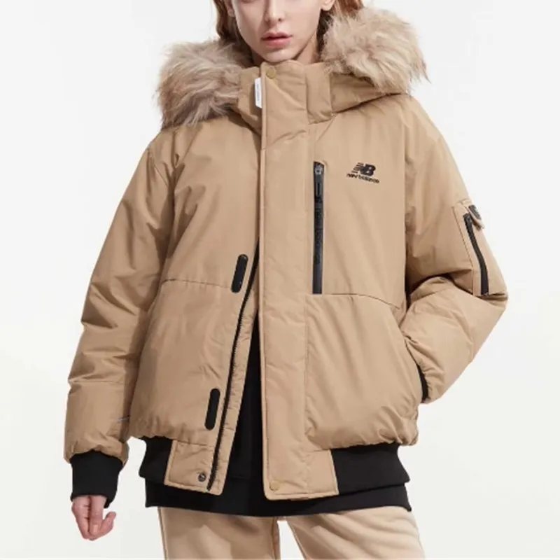 New Balance Jackets Men Light Brown-3