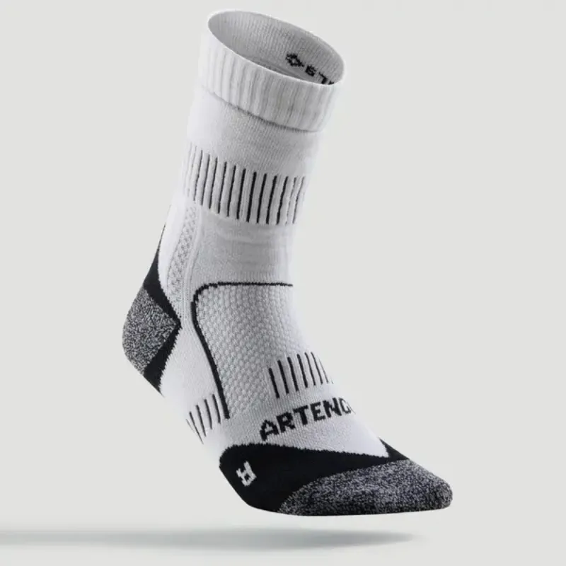 DECATHLON Knee High Socks Men's 3 Pack Snow-1