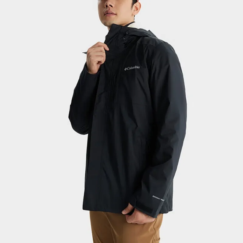 Columbia CABOT TRAIL Water-Resistant Windproof Breathable Wear-Resistant Lightweight Windbreaker Jacket Unisex Black-2