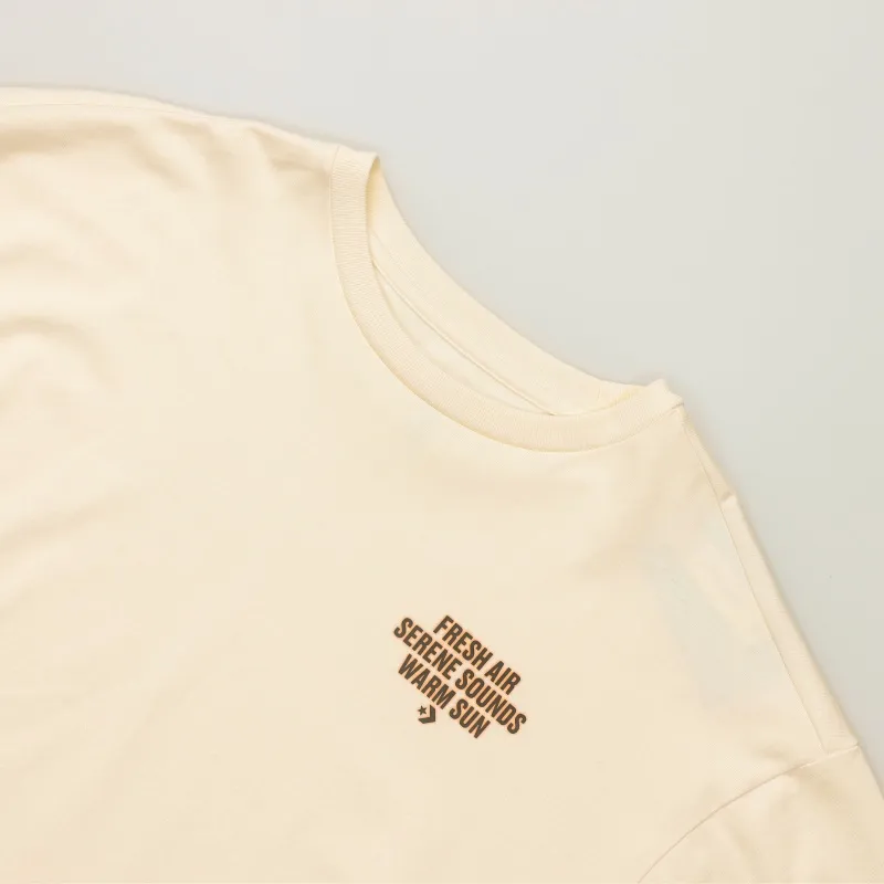 Converse T Shirts Unisex Beige-4