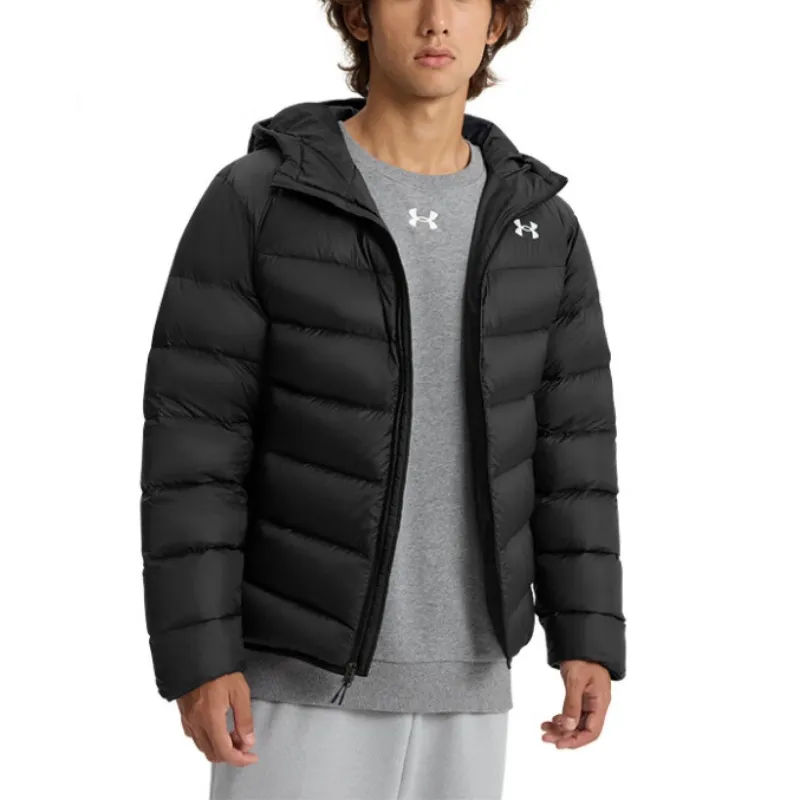 Under Armour Core Down Down Jacket Men's Black Comes With Necklace-3