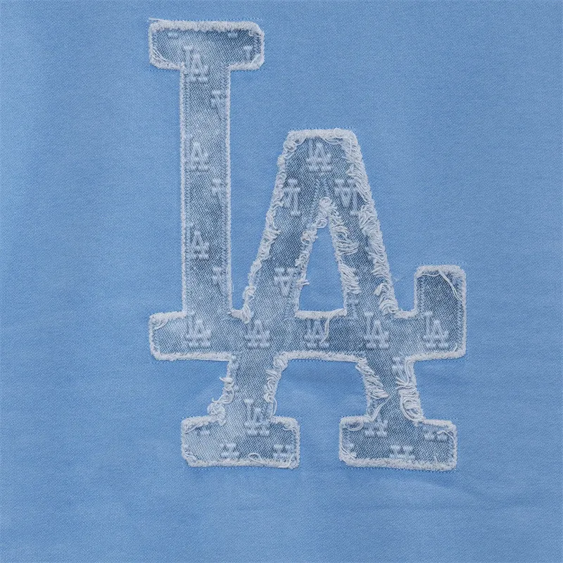 MLB Los Angeles Dodgers Sweatshirt Unisex Sky Blue-3
