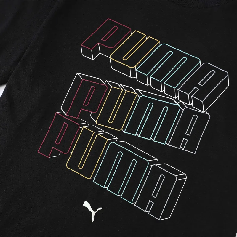 PUMA Camiseta Con Logotipo De Ess Apilado Para Hombre-6