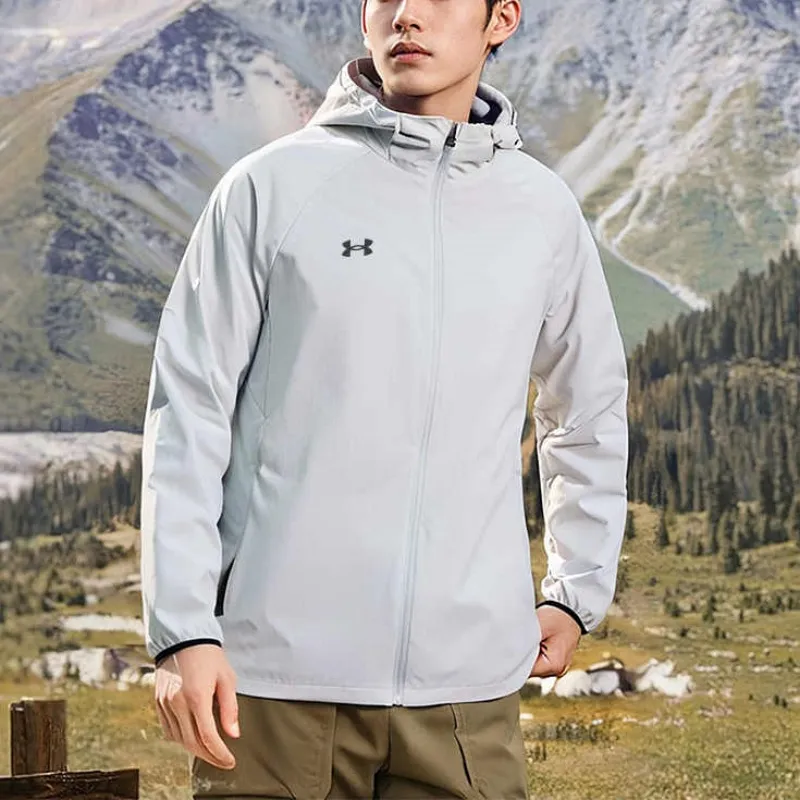 Under Armour Jackets Coats Unisex Gray Comes With Necklace-4