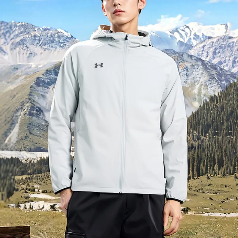 Under Armour Jackets Coats Unisex Gray Comes With Necklace-3