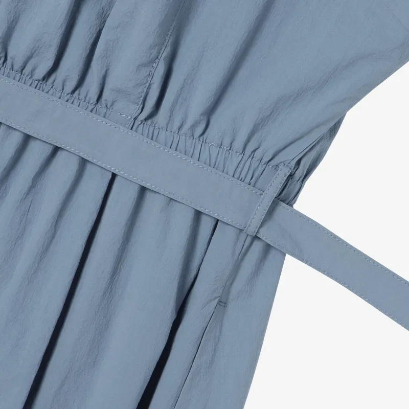 LACOSTE Short Sleeved Dresses Women's Blue-1