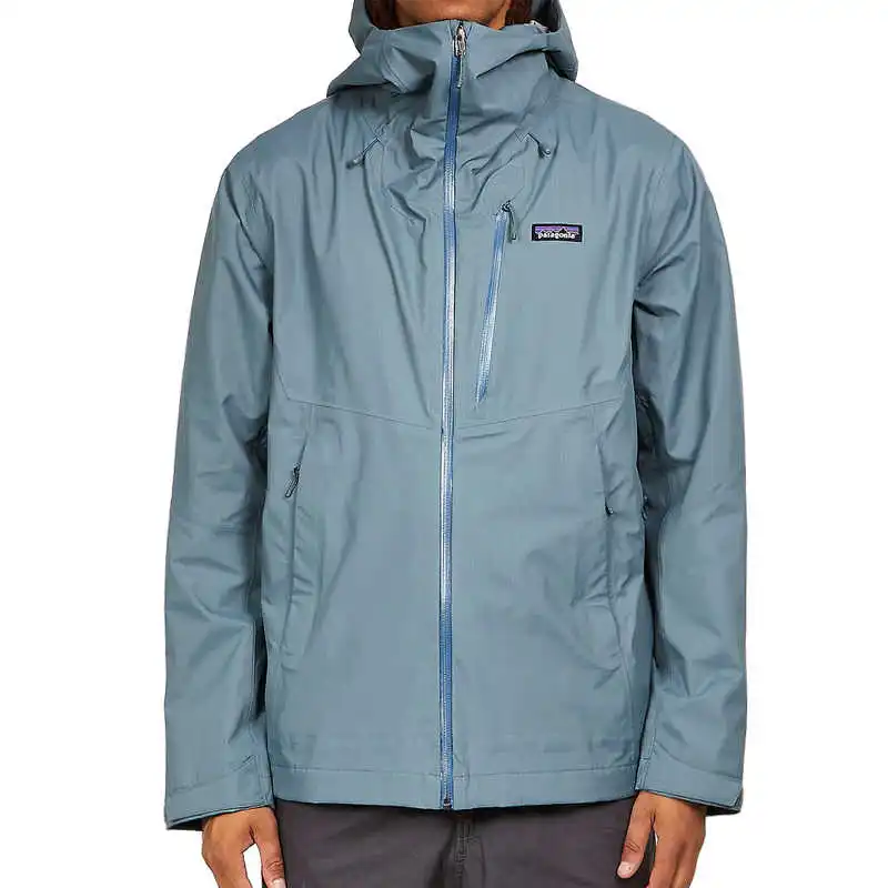 Patagonia Hiking Series Windbreaker Jackets Unisex Plume Gray+Comes With Necklace-2