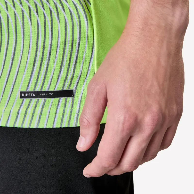 DECATHLON Soccer Jersey Unisex Neon Yellow/Ink-2