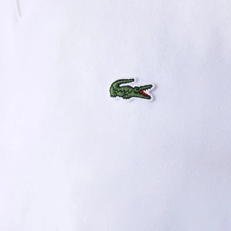 LACOSTE Sport Cotton Blend Fleece Sweatshirt Men's White-3