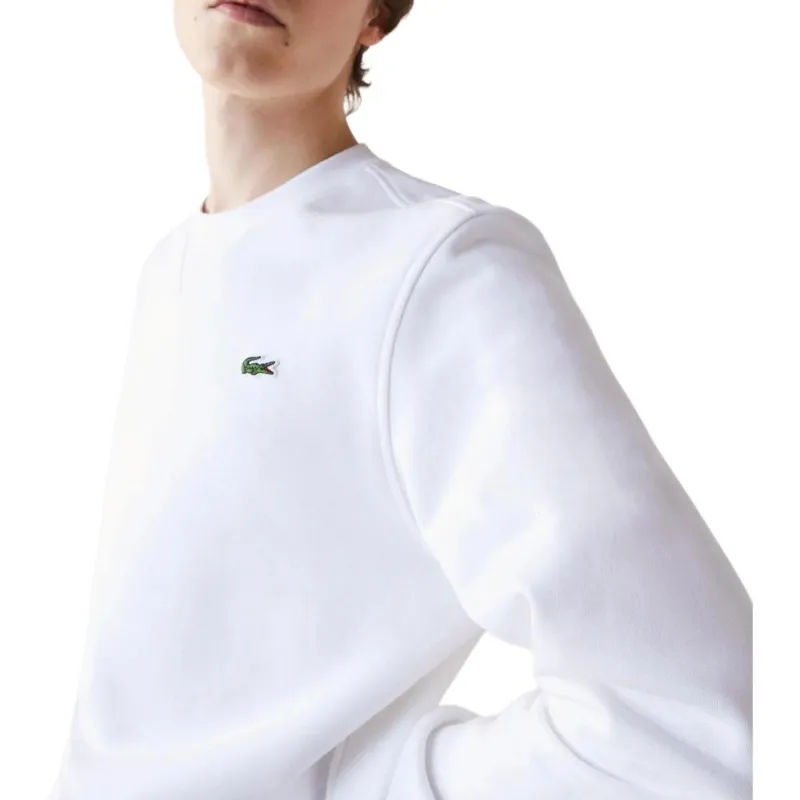 LACOSTE Sport Cotton Blend Fleece Sweatshirt Men's White-1