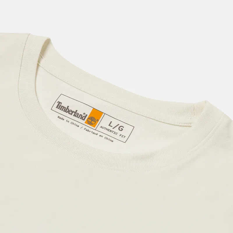 Timberland T Shirt Unisex Vintage White-2