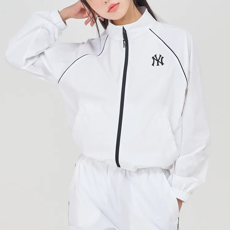 MLB SS24 New York Yankees Jackets Coats Women's Ivory-2